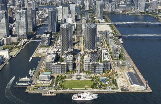 東京の最前列に登場する一対のシンボル、地上50階建ての超高層免制震タワー HARUMI FLAG　SKY DUO竣工